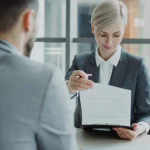 Reviewing a document in an office