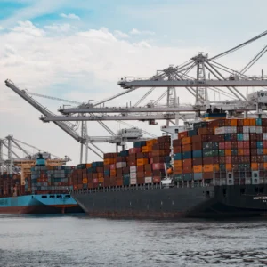 Cargo ships at port ready for export from Kenya